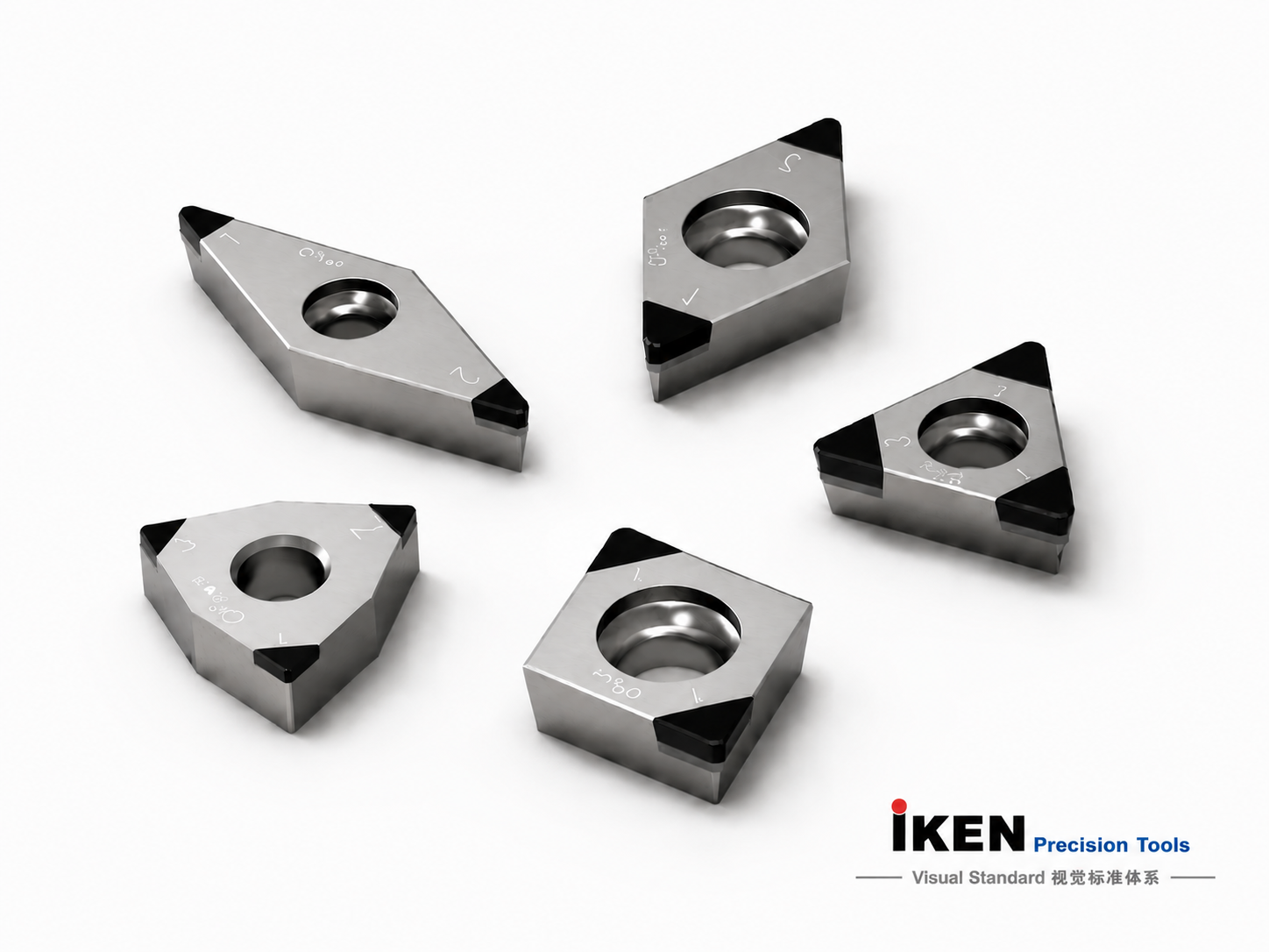 IKEN CBN 超硬刀片 AI 生成/合成产品系列示意图