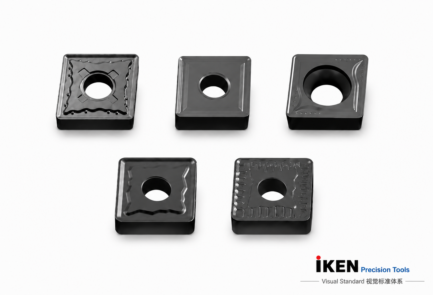 IKEN 车削合金刀片 AI 生成/合成产品系列示意图